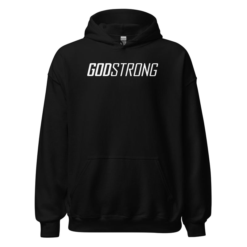 God Strong - Hoodie White Letters